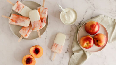 Beat the summer heat with nectarine and yoghurt lollies