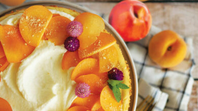 Dive into summer with fresh peach cheesecake