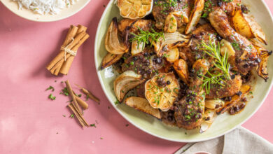 Easy spiced chicken bake