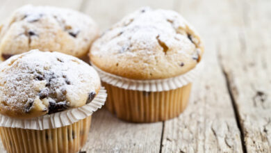 Gluten-free health blueberry and banana muffins