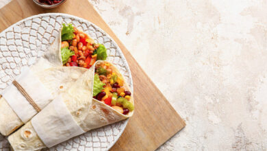 Wrap up your Monday with a vegetarian burrito