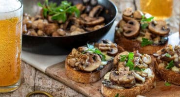 Fire up the braai with mushroom bruschetta