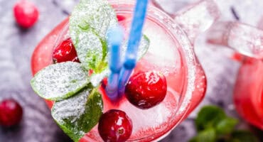 Perfect cranberry Cosmopolitan cocktail