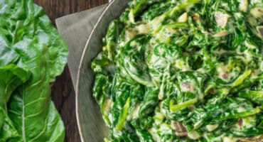 Meat-free Monday: Easy creamed spinach and mushrooms