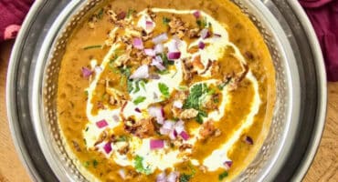 Daal makhani (buttery lentils) makes a great meat-free dish