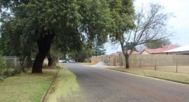 A street in Carletonville where a man was murdered.