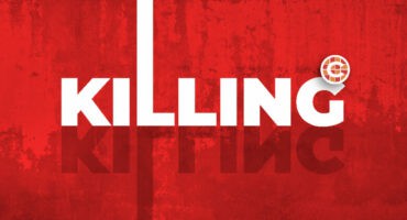 Red background with white word Killing on it