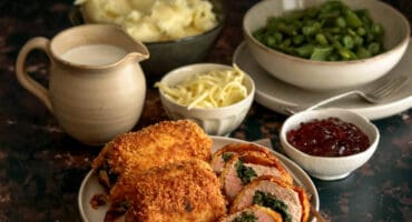 Pork spinach cordon bleu with mozzarella cheese recipe