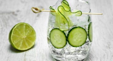 Cool as a cucumber gin and tonic