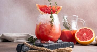 Pink grapefruit margaritas with chilli salt