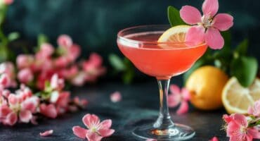Sakura Martini cocktail recipe with maraschino liqueur