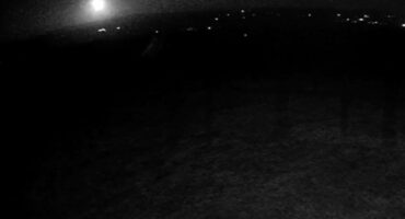 A screenshot from the video taken of a possible meteor.