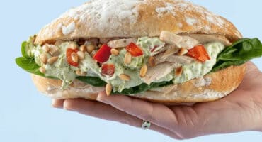 Chicken, pesto and avocado sandwich recipe