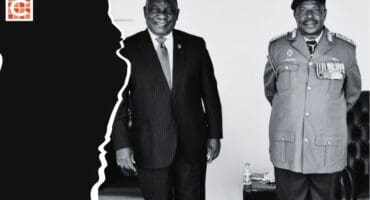 Archive photo. President Cyril Ramaphosa and SANDF chief, General Rudzani Maphwanya, at Pretoria Military Sports Club in 2021. Photo: GCIS