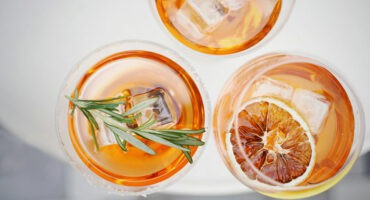 Orange rosemary spritz cocktail recipe