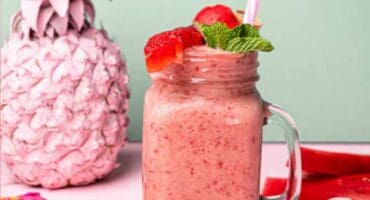 Strawberry and watermelon summer slushie