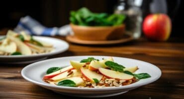 Fresh and crisp apple carpaccio