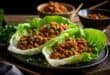 Spicy chicken lettuce cups make the perfect light dinner