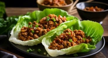 Spicy chicken lettuce cups make the perfect light dinner