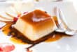 Classic caramel flan with a golden toffee finish
