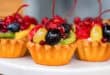 Fresh fruit and berry tarts