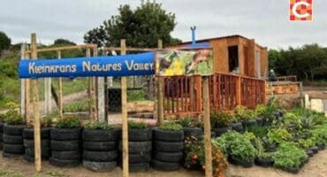 The entrance to the informal settlement in Kleinkrantz, also known as Kleinkrantz Nature's Valley.