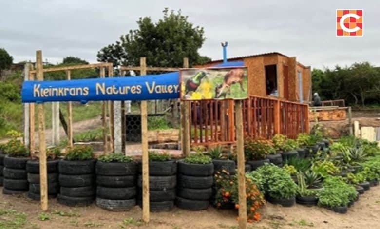 The entrance to the informal settlement in Kleinkrantz, also known as Kleinkrantz Nature's Valley.