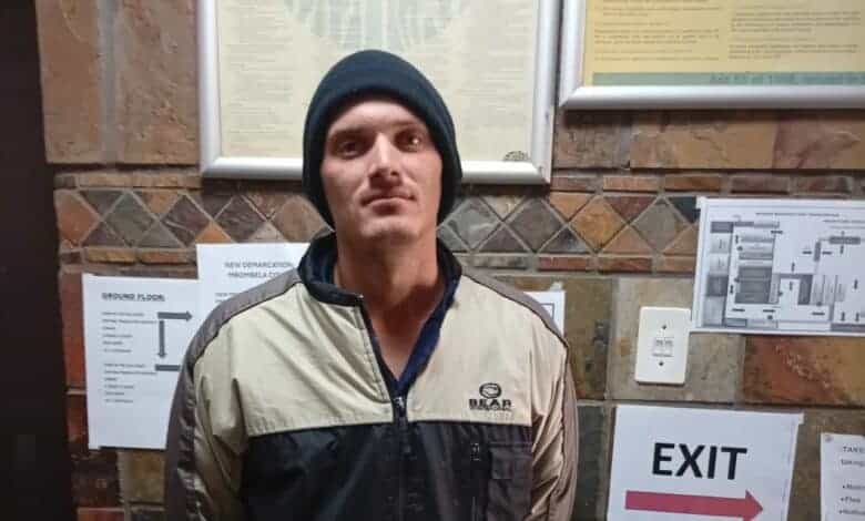 Johan Louwrens shortly after being sentenced in the Nelspruit Magistrate's Court.