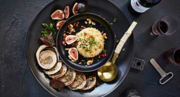 Rolled whole lamb noisette with Lebanese flavours