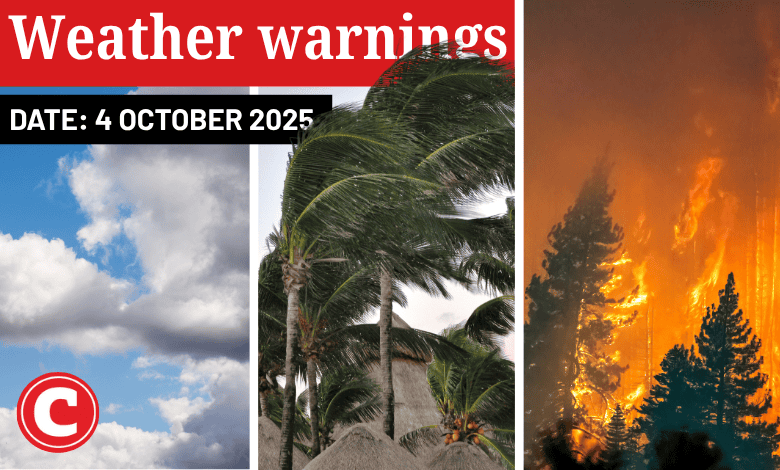 Weather alert: Partly cloudy skies, damaging winds and fire danger | Network News