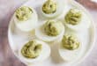 Avocado devilled eggs with fresh lime juice