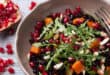 Rice salad with pomegranate and fresh herbs