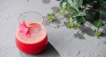 Rosé and strawberry frosé