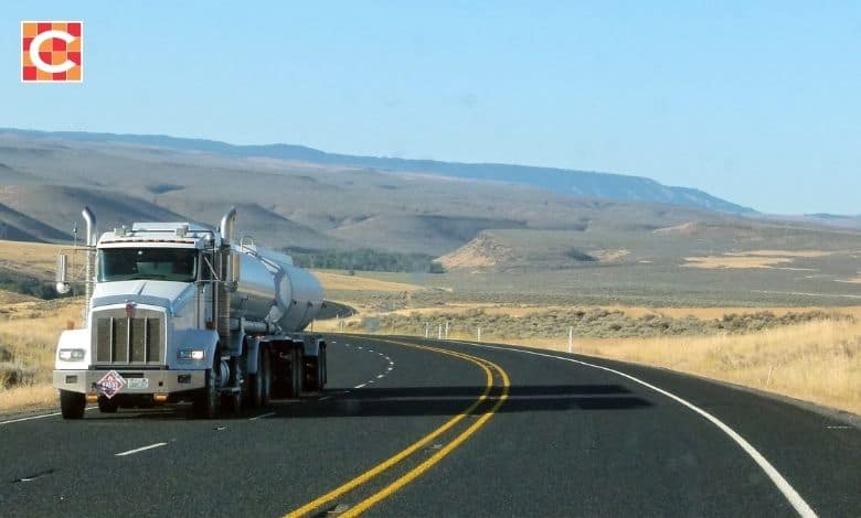 Fuel tanker for illustration purposes