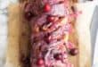 Fresh cherry babka with icing drizzle