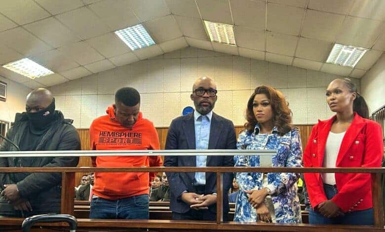 Musa Kekana, Floyd Tiego Mabusela, Vusimuzi Matlala, Tsakani Matlala, and Nthabiseng Nzama appear before the Alexandra Magistrate's Court
