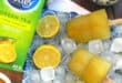 Immune support lemon and ginger green tea popsicles