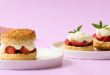 High-protein strawberry shortcakes made with cottage cheese