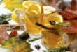Steamy and spicy autumn citrus toddy