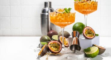 Ease into the weekend with a passion fruit citrus spritzer
