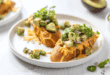 Golden cheese toasties with fresh avo salsa