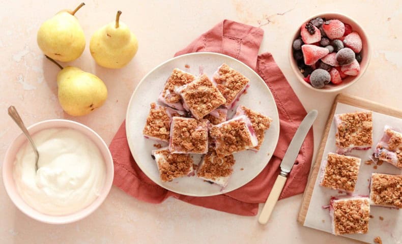 Treat the kids to pear and berry frozen yoghurt bars | Network News