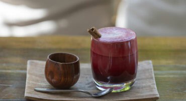 Beetroot and spiced rum winter warmer cocktail recipe