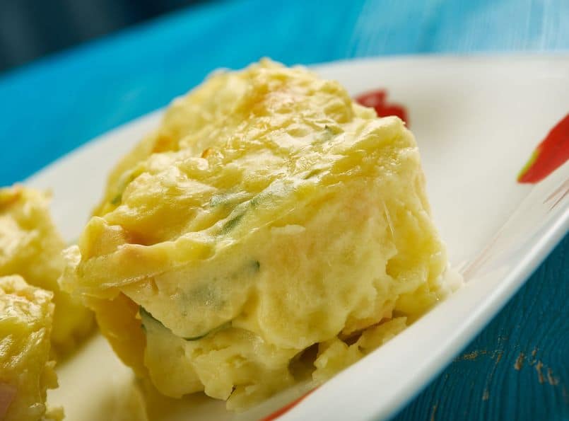 Leftover mashed potato puffs