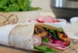 Meat-free Monday: Harissa mushroom wrap with tzatziki