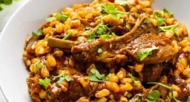 Winter warmer: Curried samp with tender lamb and fresh mint