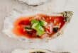 Festival-style oysters with tomato and chilli dressing
