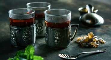 Spiced brandy black tea with cardamom and ginger