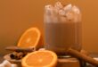 Spiced orange winter White Russian with coffee liqueur
