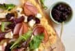 Gypsy ham, gorgonzola and blackberry flatbread